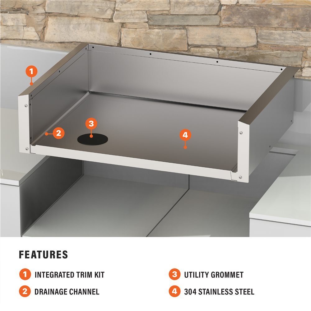 Blackstone Insulation Jacket/Trim Kit for 28€ or 36" Drop - In Griddle - Eternal Flame Outdoors