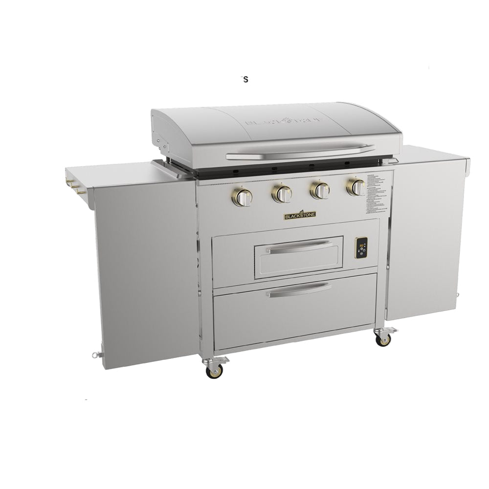 Blackstone Select 36” Griddle Air Fryer Combo with Dual Side Tables and Storage Drawers - Eternal Flame Outdoors