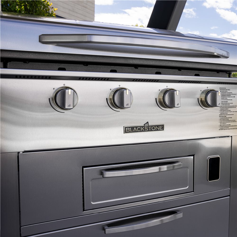 Blackstone Select 36€ Griddle Air Fryer Combo with Dual Side Tables and Storage Drawers - Eternal Flame Outdoors