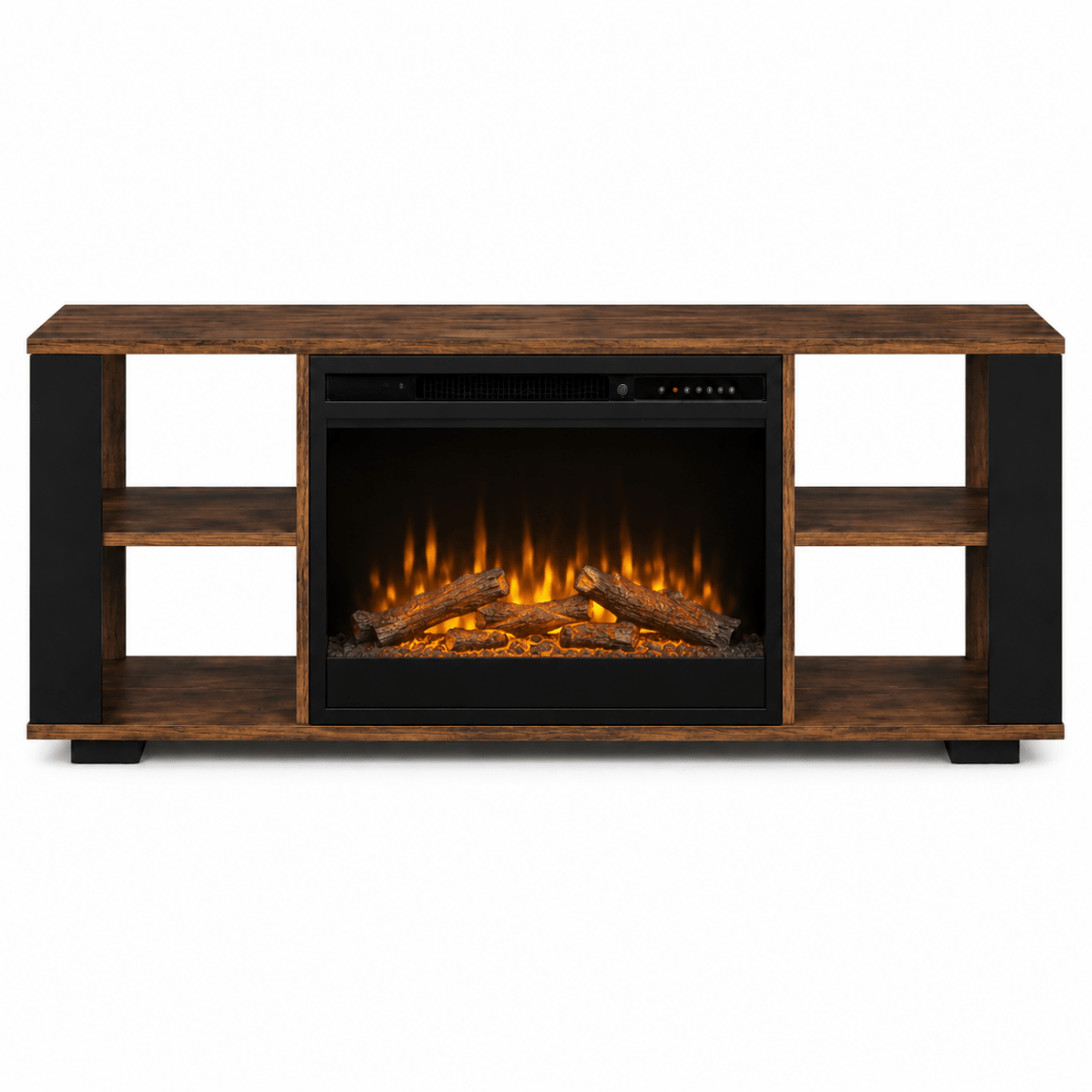 Dimplex Arlo Media Console Electric Fireplace With Logs - Eternal Flame Outdoors