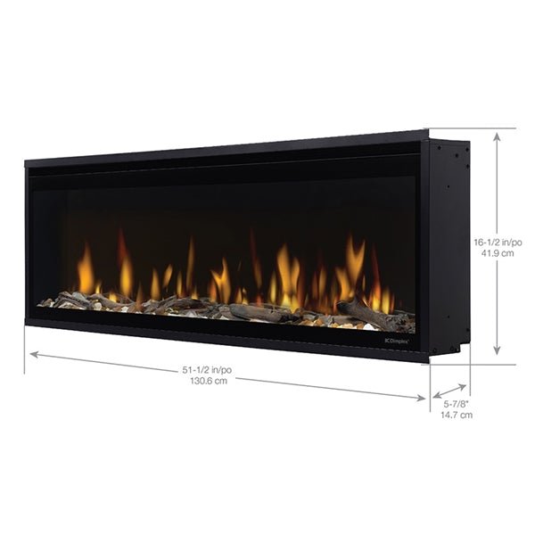Dimplex Ignite Evolve Built - in Linear Electric Fireplace - Eternal Flame Outdoors