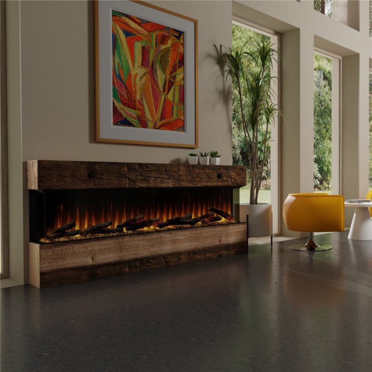 Dimplex Ignite® Ultra Built - in Linear Electric Fireplace - Eternal Flame Outdoors