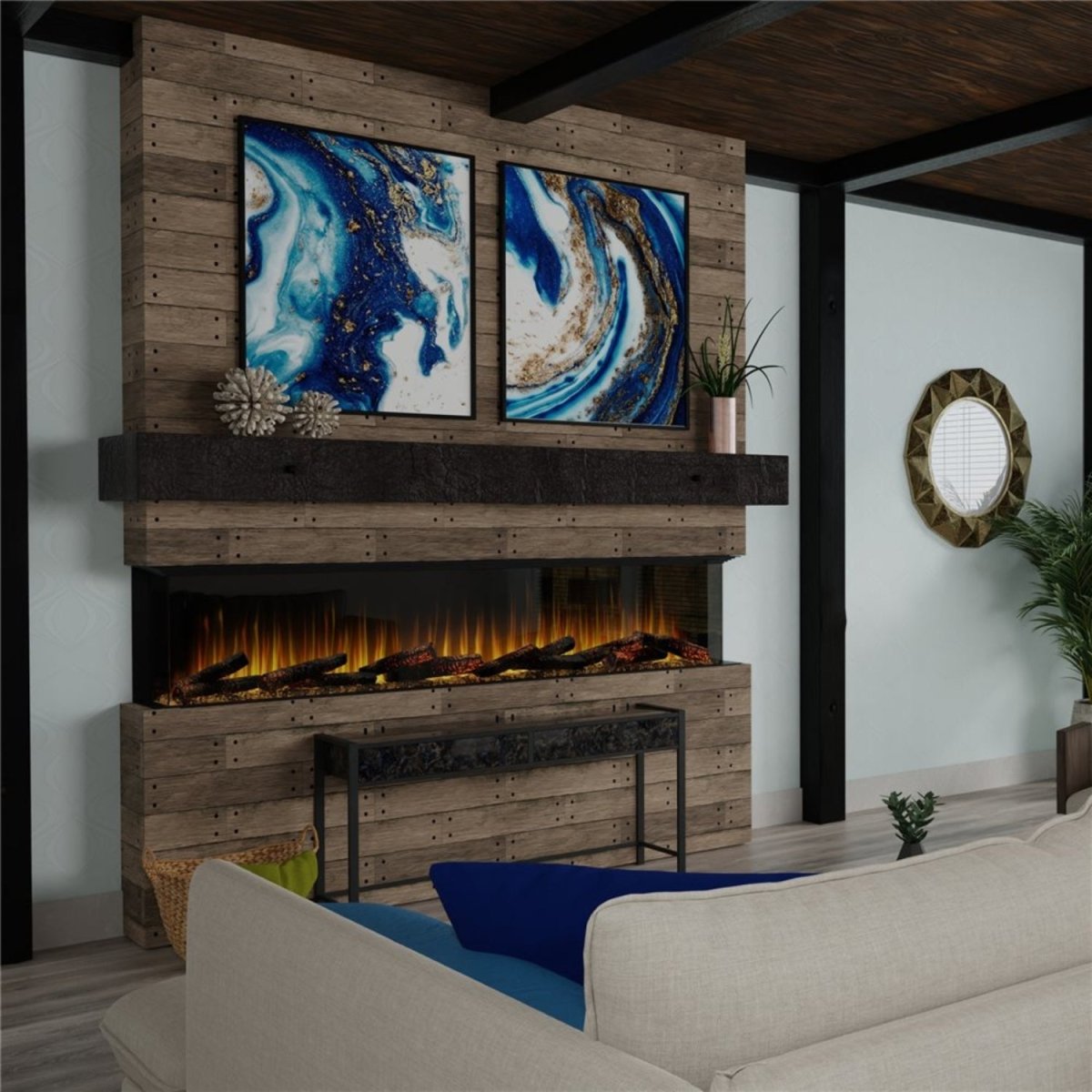 Dimplex Ignite® Ultra Built - in Linear Electric Fireplace - Eternal Flame Outdoors