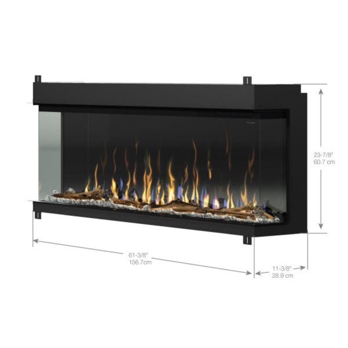 Dimplex Ignite XL Bold Deep Built - in Linear Electric Fireplace - Eternal Flame Outdoors