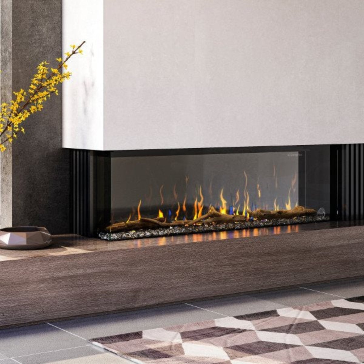 Dimplex Ignite XL Bold Deep Built - in Linear Electric Fireplace - Eternal Flame Outdoors