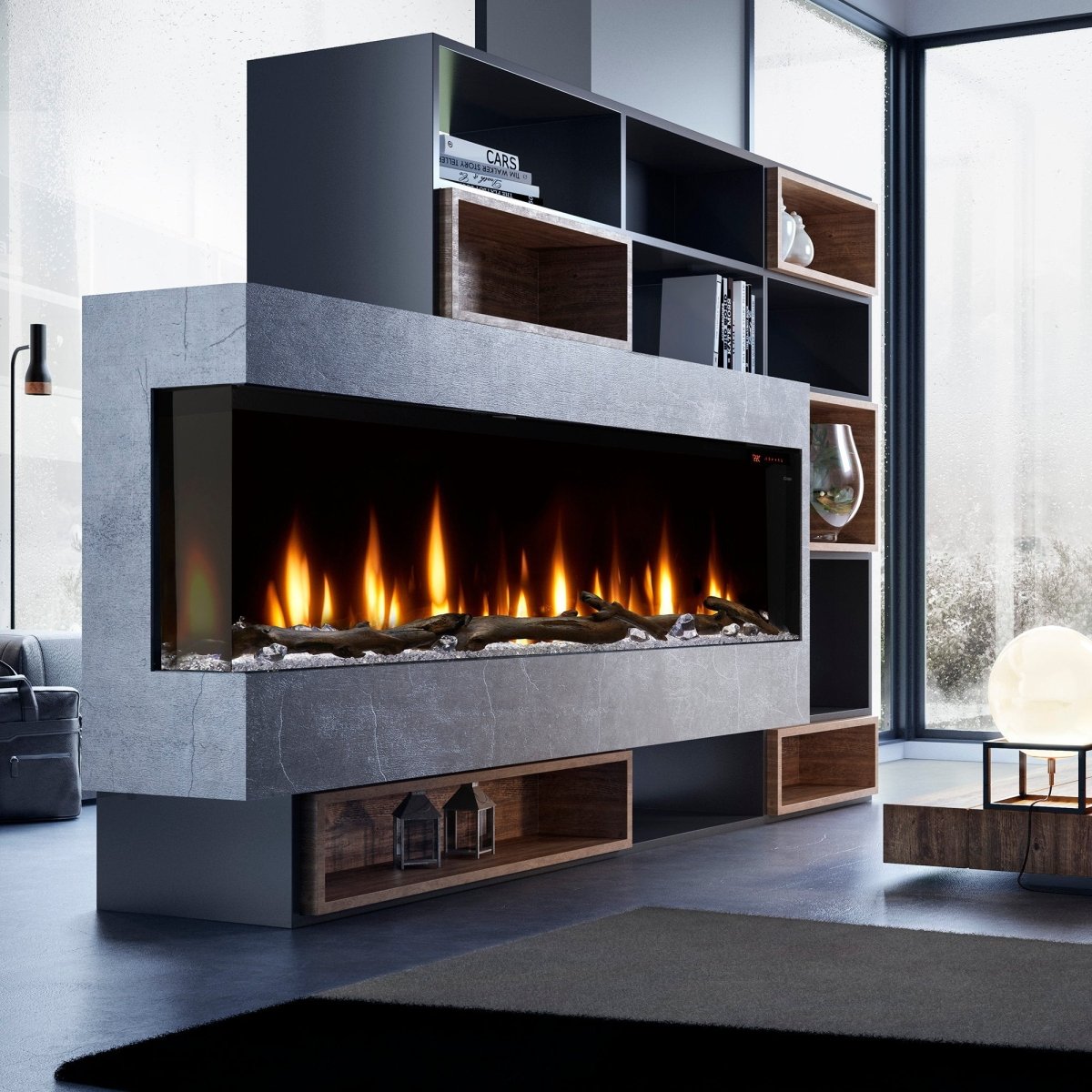 Dimplex Ignite XL Bold Deep Built - in Linear Electric Fireplace - Eternal Flame Outdoors