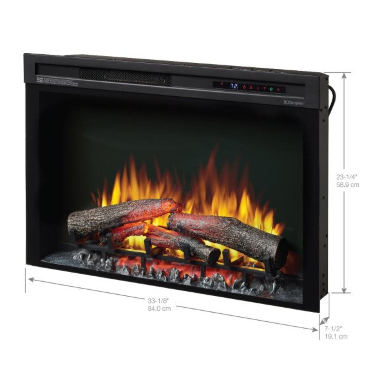 Dimplex Multi - Fire XHD Plug in Electric Firebox with logs - Eternal Flame Outdoors