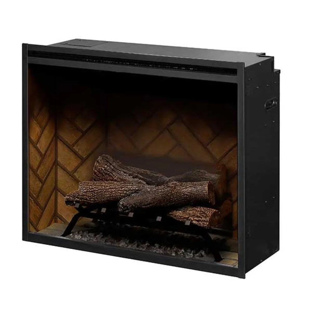 Dimplex Revillusion Built - in Firebox with Glass Pane and Plug Kit - Eternal Flame Outdoors