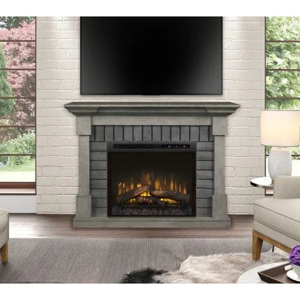 Dimplex Royce Mantel in Smoke Stack grey finish (Firebox sold separately) - Eternal Flame Outdoors