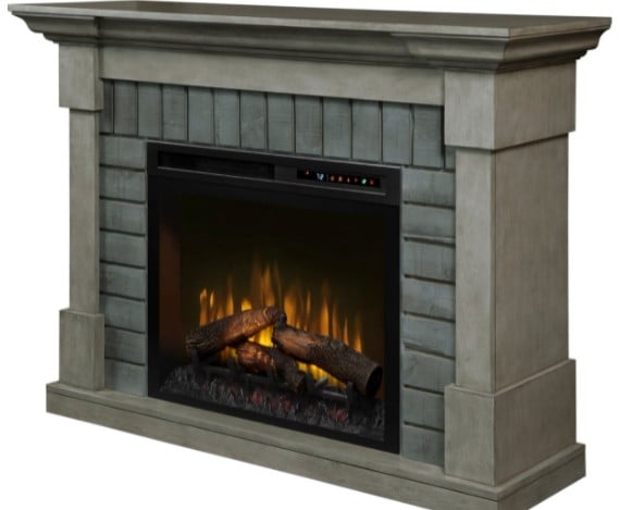 Dimplex Royce Mantel in Smoke Stack grey finish (Firebox sold separately) - Eternal Flame Outdoors