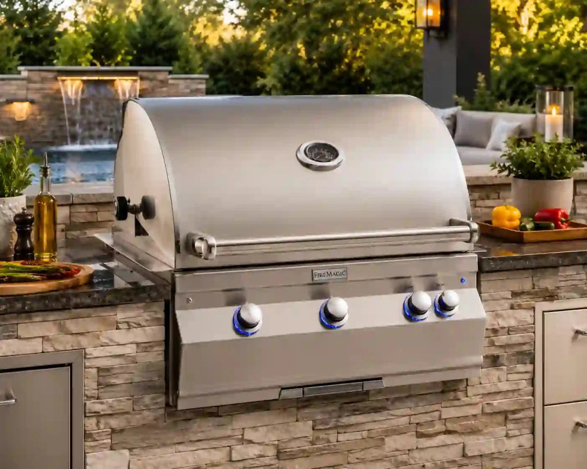 Fire Magic 30" Aurora A660i Gas Grill Head with Analog Thermometer - Eternal Flame Outdoors