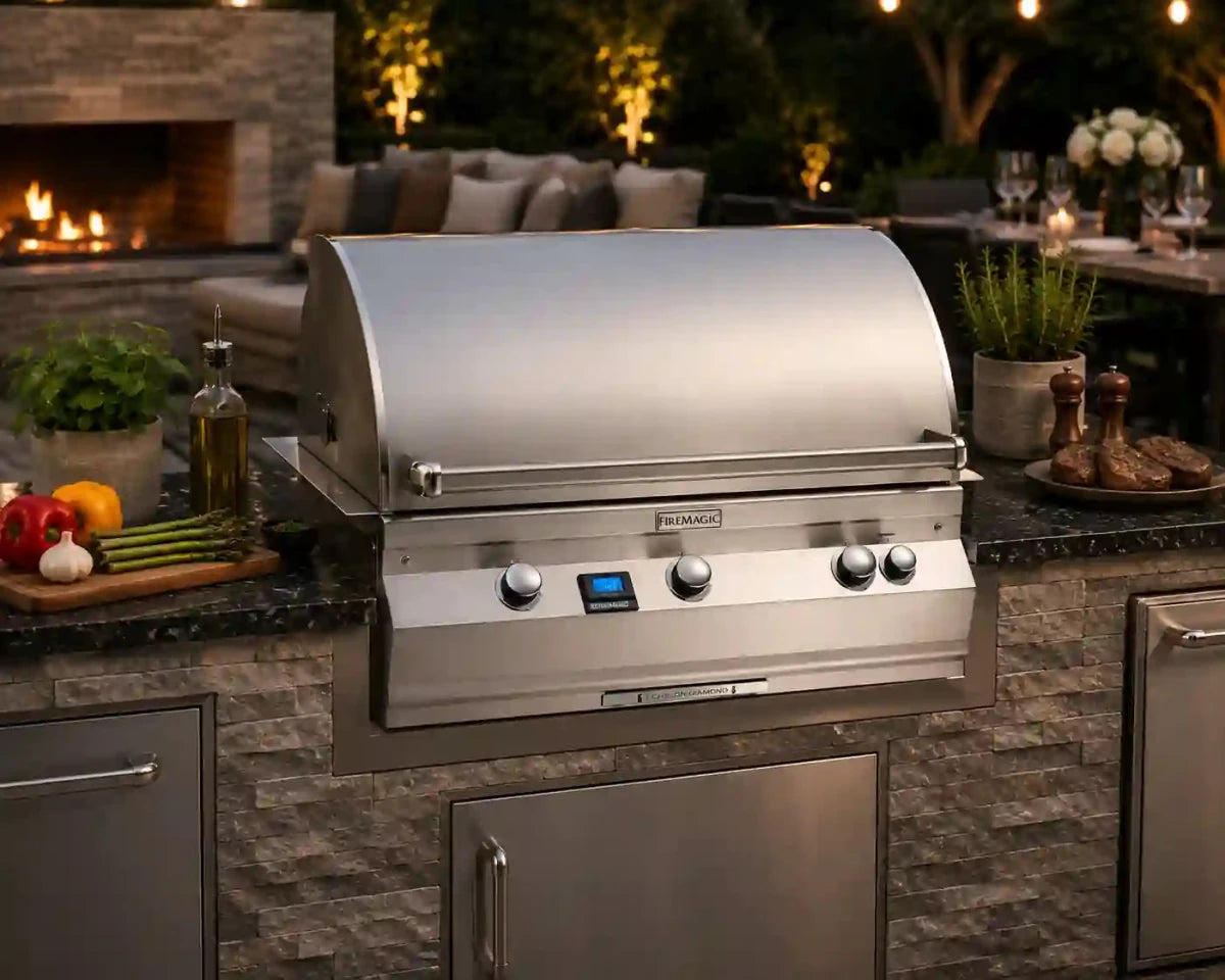 Fire Magic Aurora A790i 36" Gas Grill Head with Analog Thermometer - Eternal Flame Outdoors