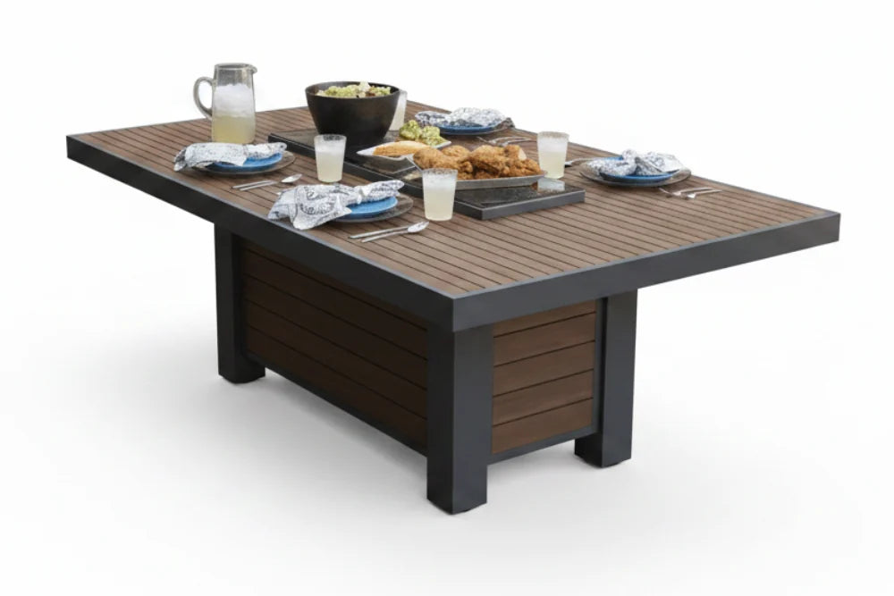 Kenwood Linear Dining-Height Fire Pit Table