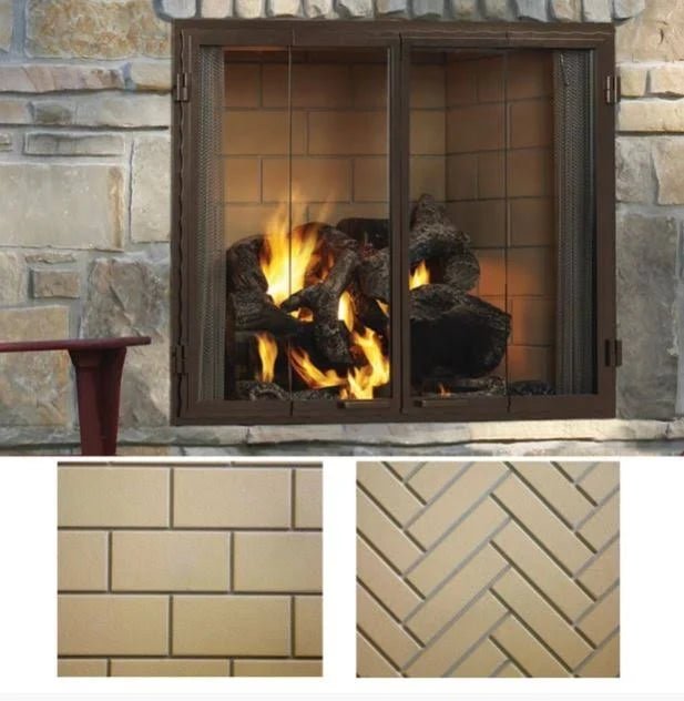 Majestic 42" Castlewood Outdoor Wood Fireplace - Eternal Flame Outdoors