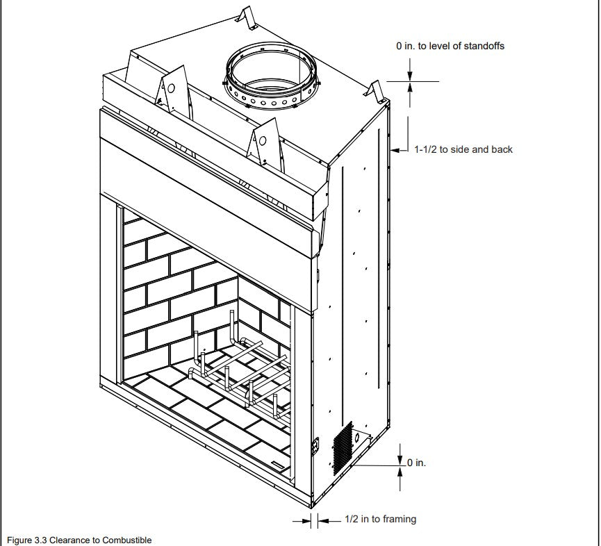 Majestic 42" Castlewood Outdoor Wood Fireplace - Eternal Flame Outdoors