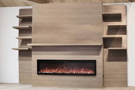 Modern Flame Allwood Media Wall System for 60" Spectrum Slimline Fireplace - Eternal Flame Outdoors