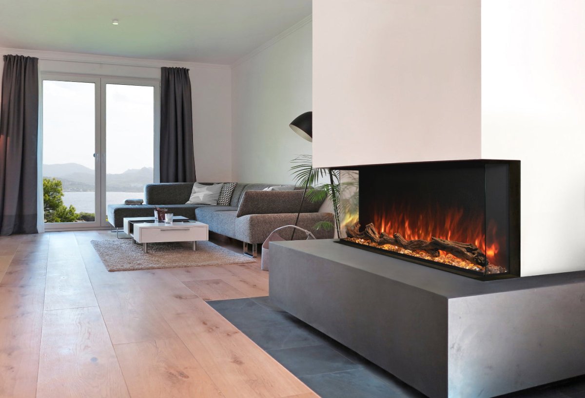 Modern Flame Landscape Pro Slim Built In Electric Fireplace - Eternal Flame Outdoors