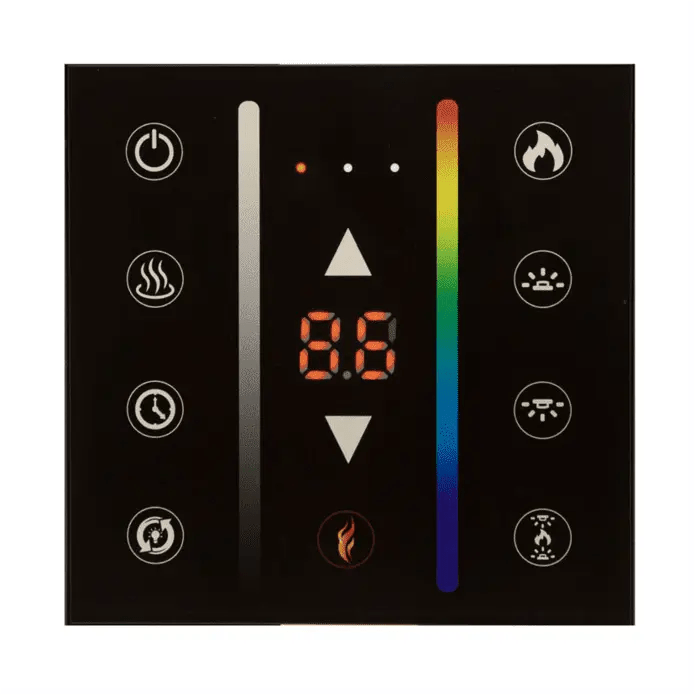 Modern Flame Thermostat and Wall touch Remote control Kit for Landscape Pro (Multi or Slim) - Eternal Flame Outdoors