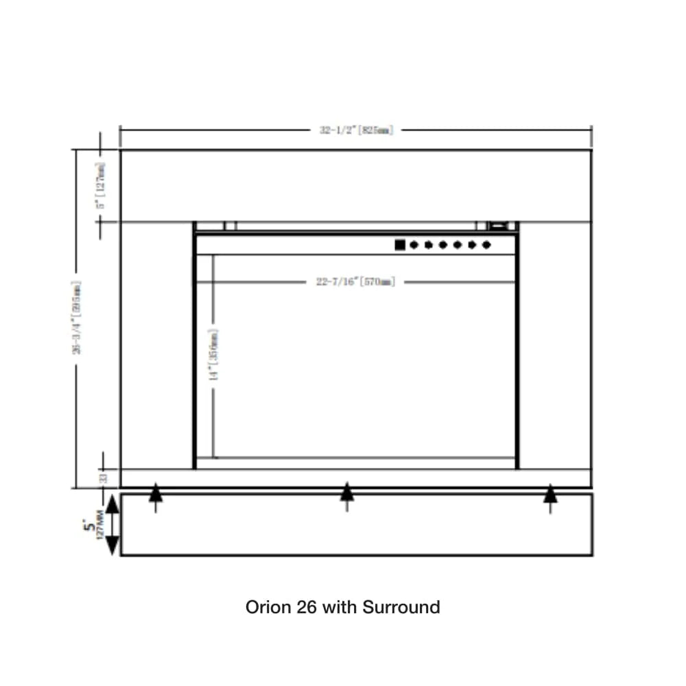 Modern Flames Orion Traditional Optional Surrounds - Eternal Flame Outdoors