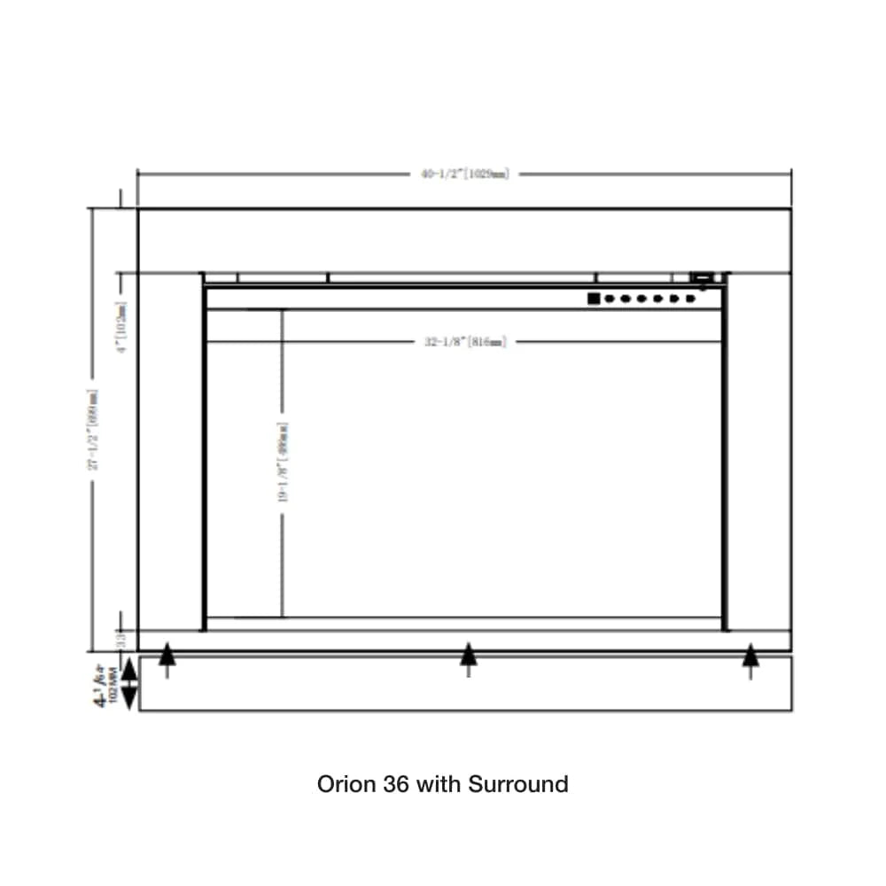 Modern Flames Orion Traditional Optional Surrounds - Eternal Flame Outdoors