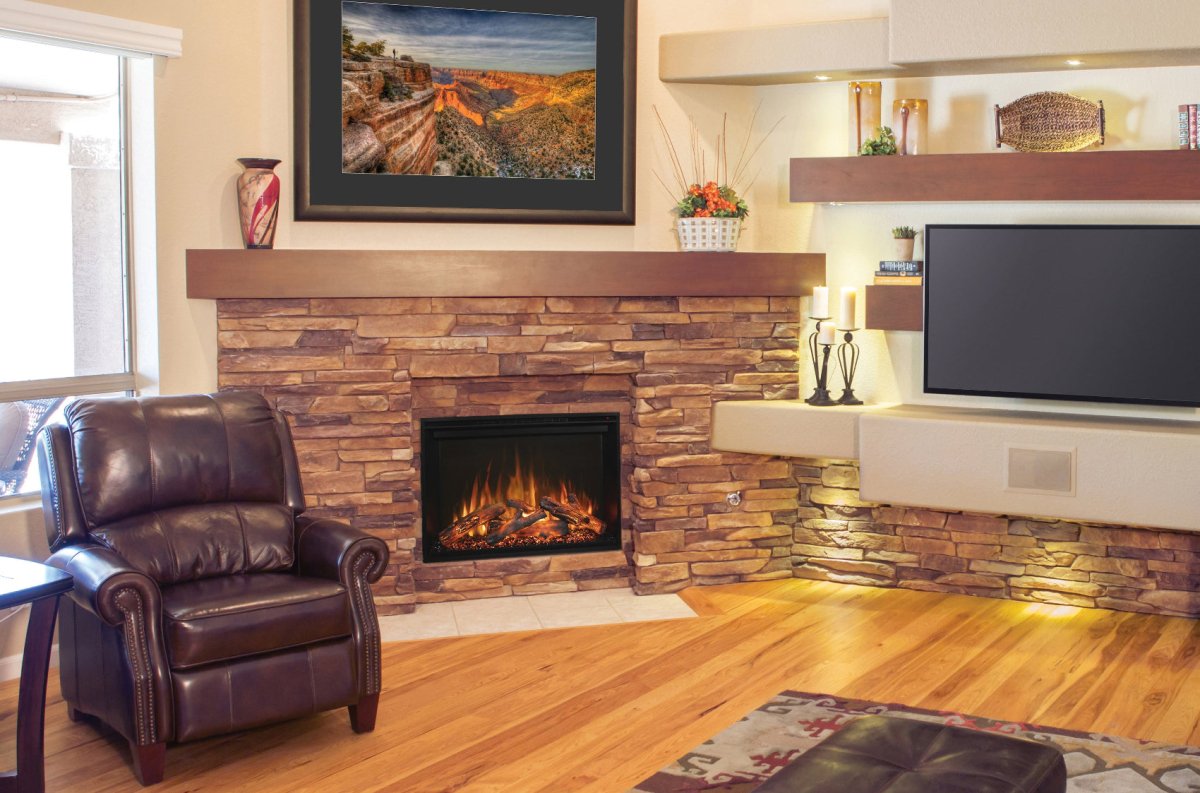 Modern Flames Redstone Traditional Electric Fireplace - Eternal Flame Outdoors