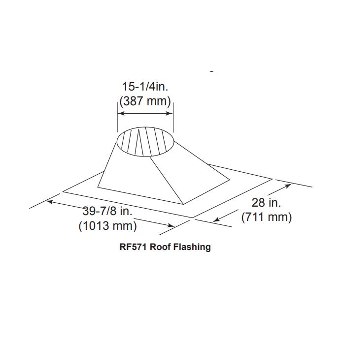 Pitch Roof Flashing for Wood Fireplace - Eternal Flame Outdoors