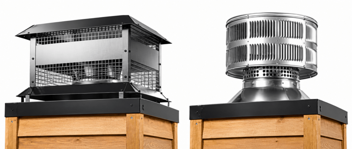 Termination Cap for Wood Fireplace - Eternal Flame Outdoors