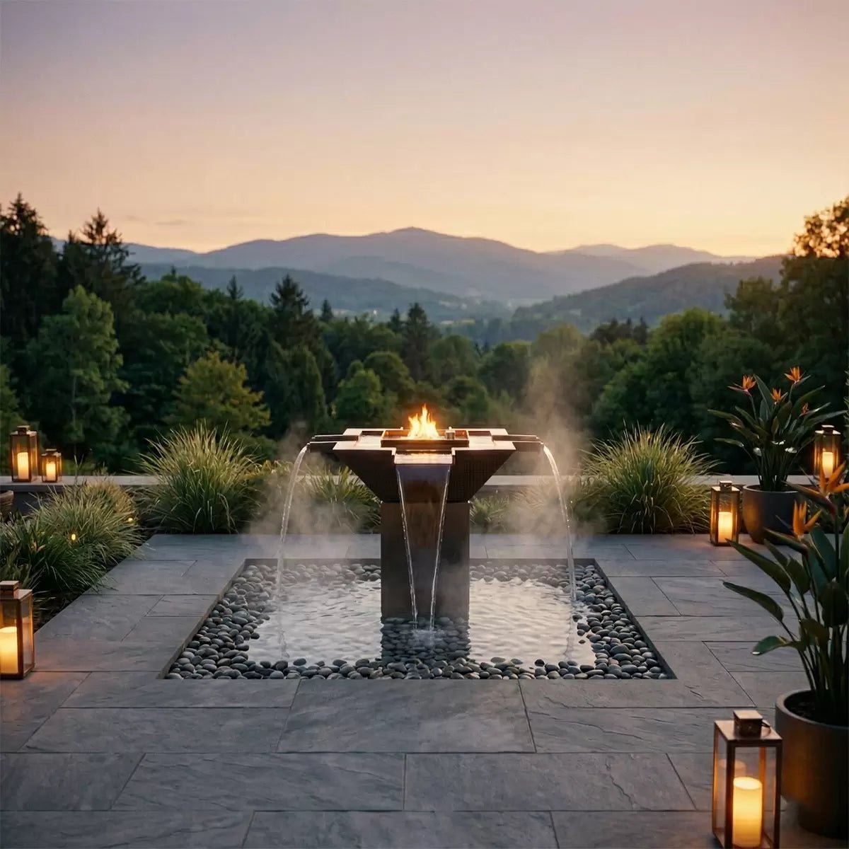 The Outdoor Plus 60″ Olympian with Maya – 4 Way Spill - Eternal Flame Outdoors