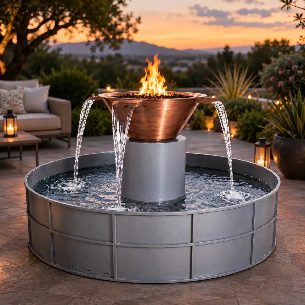 The Outdoor Plus 60″ Olympian with Maya – 4 Way Spill - Eternal Flame Outdoors