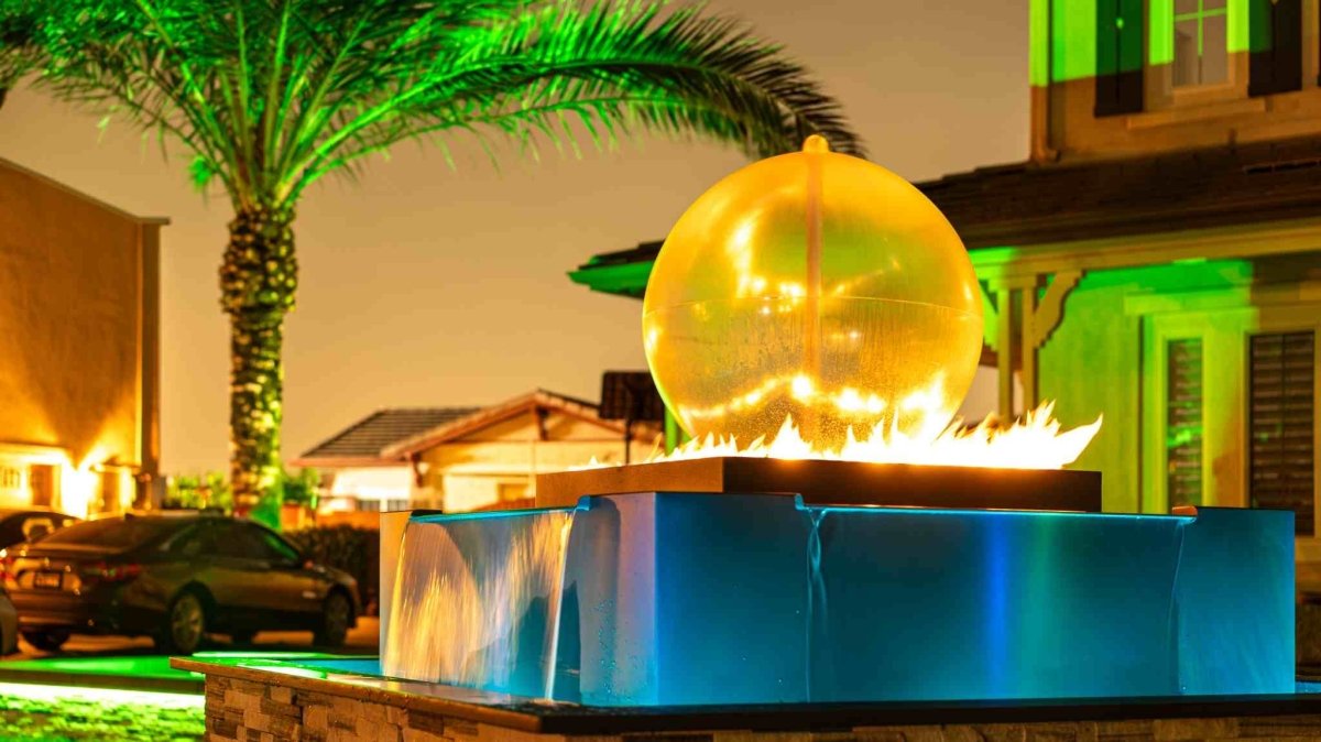 The Outdoor Plus Atlas Fire & Water Self-Contained Unit - Eternal Flame Outdoors