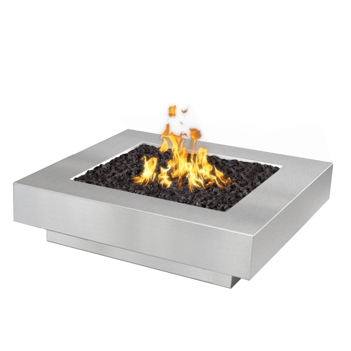 The Outdoor Plus Cabo Square Fire Pit - Metal Collection - 60" - Eternal Flame Outdoors