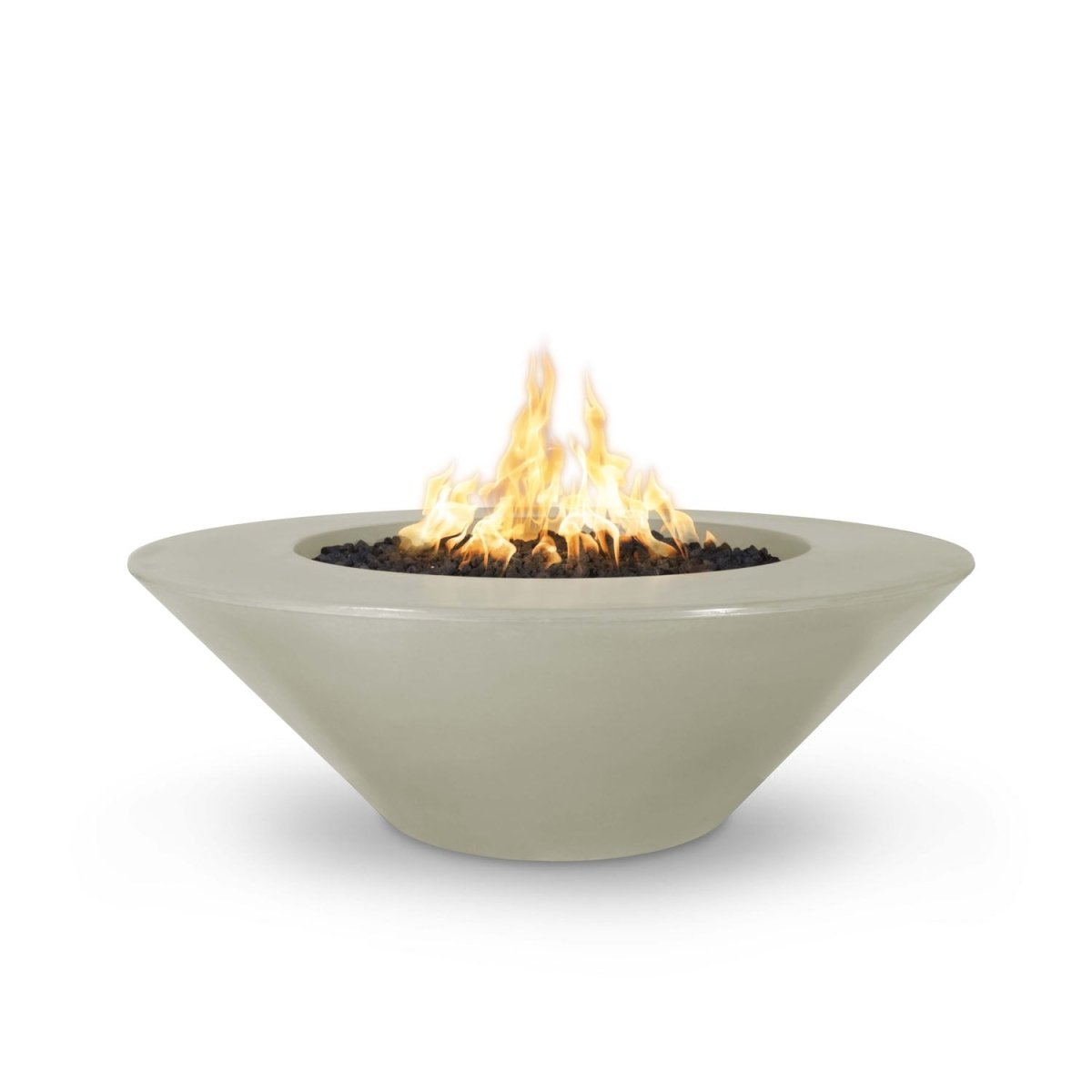 The Outdoor Plus Cazo Fire Pit Wide Ledge - GFRC Concrete - 48" - Eternal Flame Outdoors