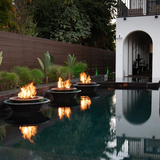 The Outdoor Plus Cazo Fire & Water Bowl ® – 360° Spill - Eternal Flame Outdoors