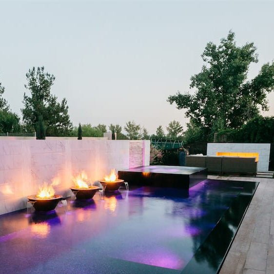 The Outdoor Plus Cazo Fire & Water Bowl ® Copper 4-Way Spill - Eternal Flame Outdoors