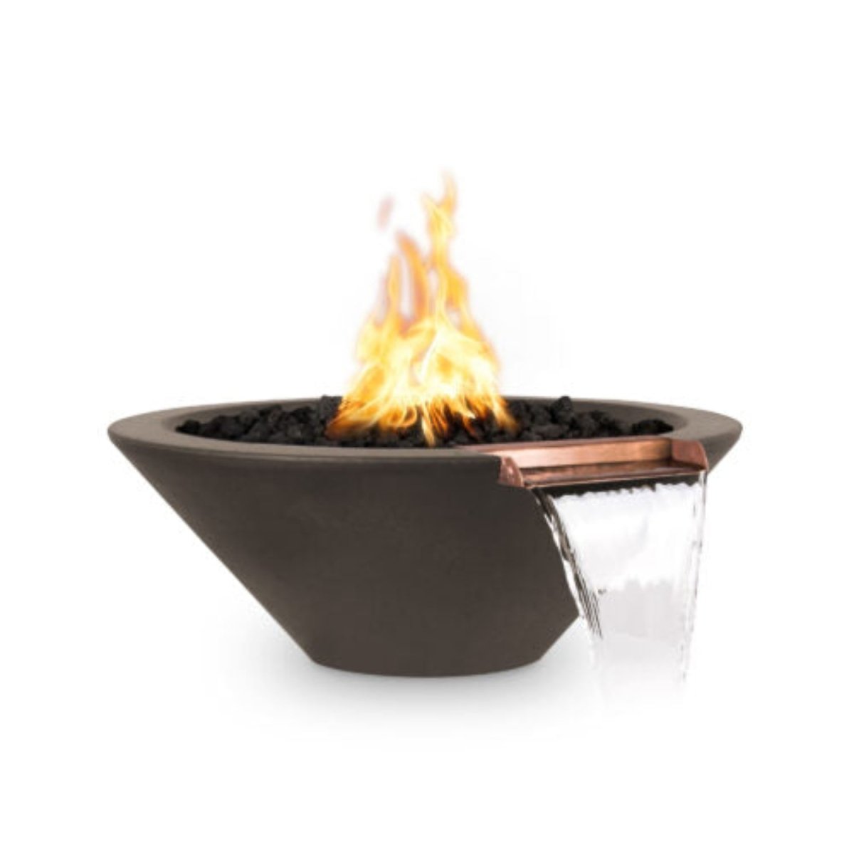 The Outdoor Plus Cazo Fire & Water Bowl - Low Voltage Electronic Ignition - NG - Eternal Flame Outdoors