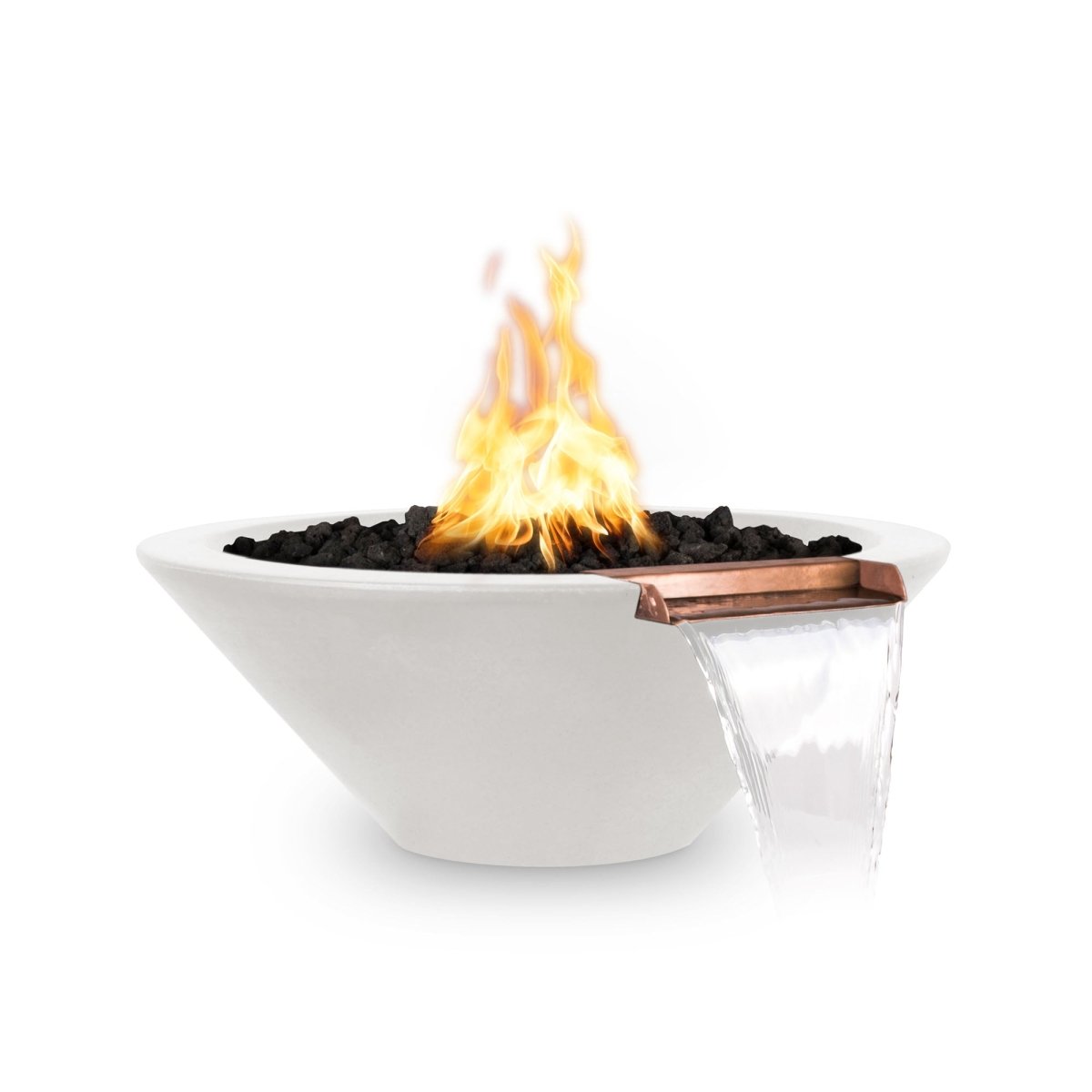 The Outdoor Plus Cazo Fire & Water Bowl - Low Voltage Electronic Ignition - NG - Eternal Flame Outdoors