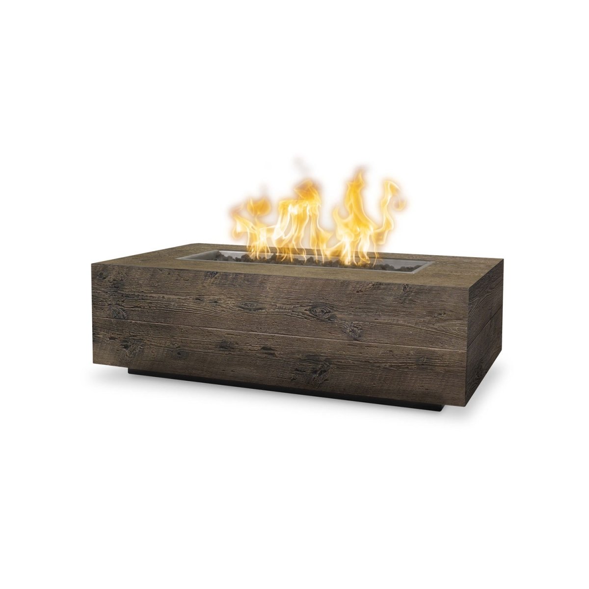 The Outdoor Plus Coronado Fire Pit - GFRC Wood Grain - 60" - Eternal Flame Outdoors