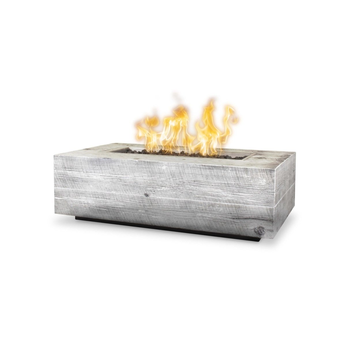 The Outdoor Plus Coronado Fire Pit - GFRC Wood Grain - 72" - Eternal Flame Outdoors