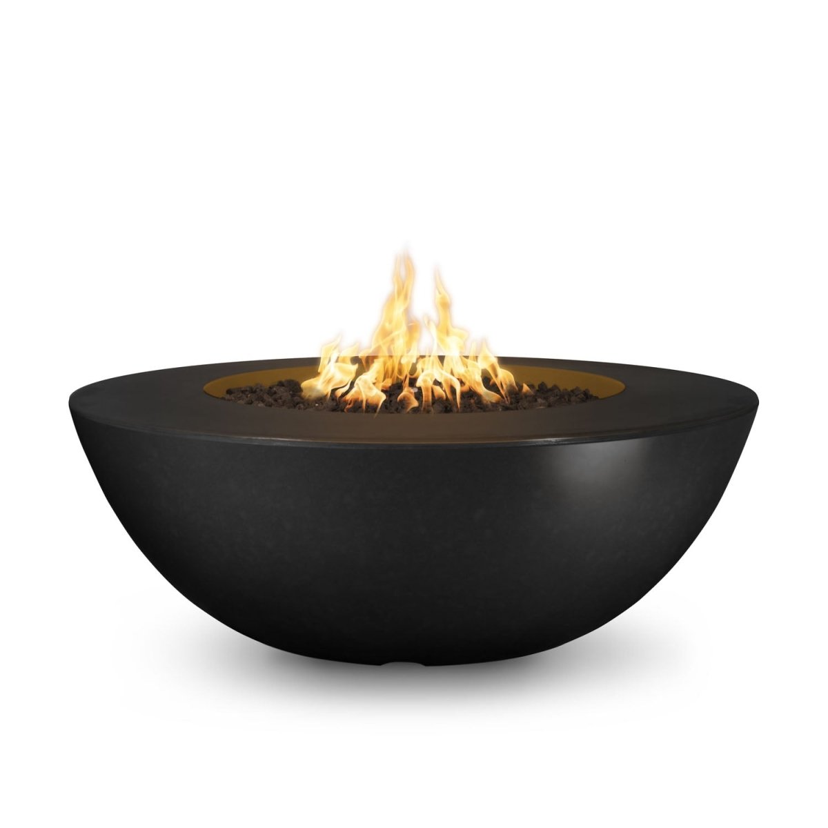 The Outdoor Plus Sedona Fire Pit Wide Ledge - GFRC Concrete - 60" - Eternal Flame Outdoors