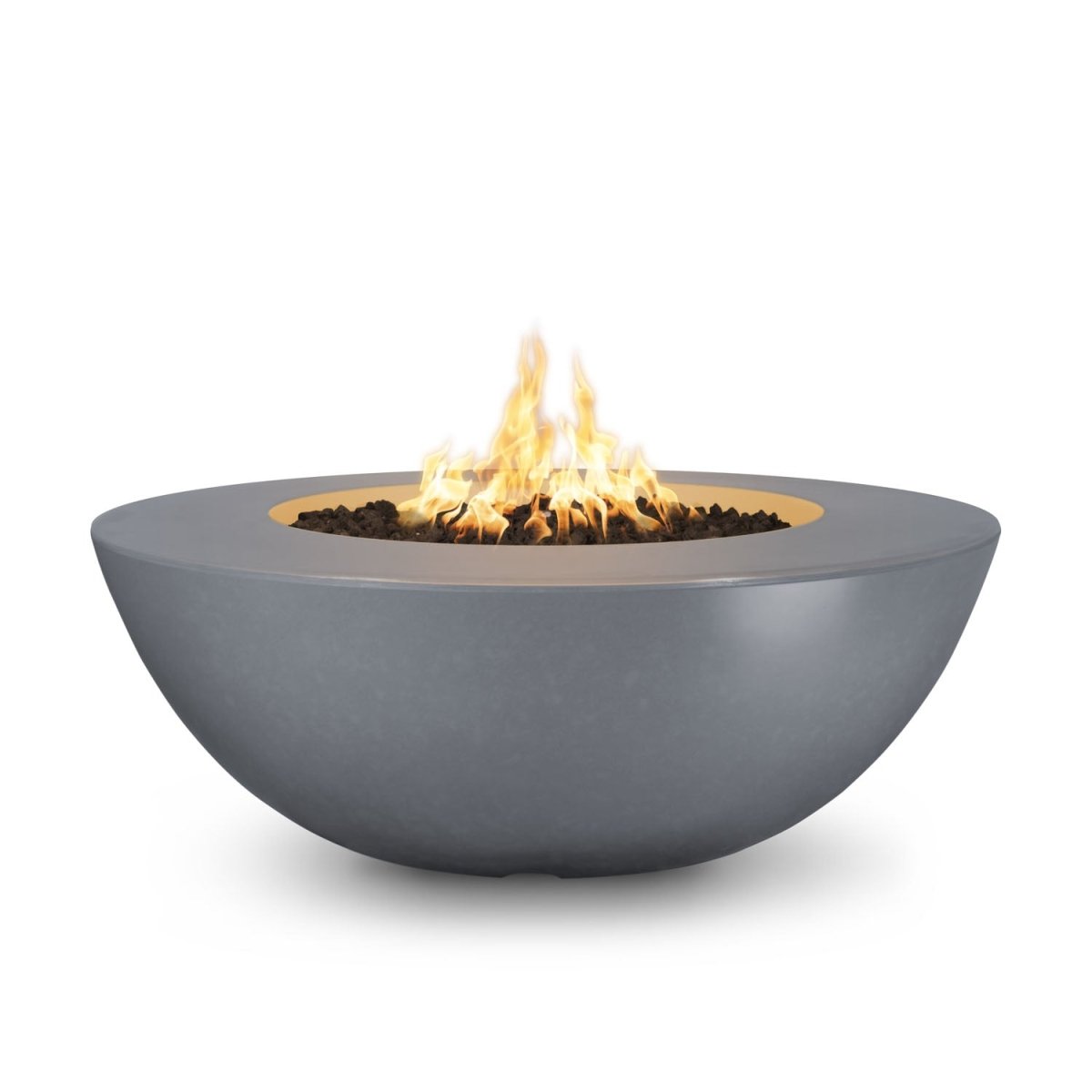 The Outdoor Plus Sedona Fire Pit Wide Ledge - GFRC Concrete - 60" - Eternal Flame Outdoors