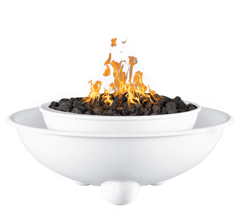 The Outdoor Plus Sedona Fire & Water with Round Legs – 360° Spill - Eternal Flame Outdoors