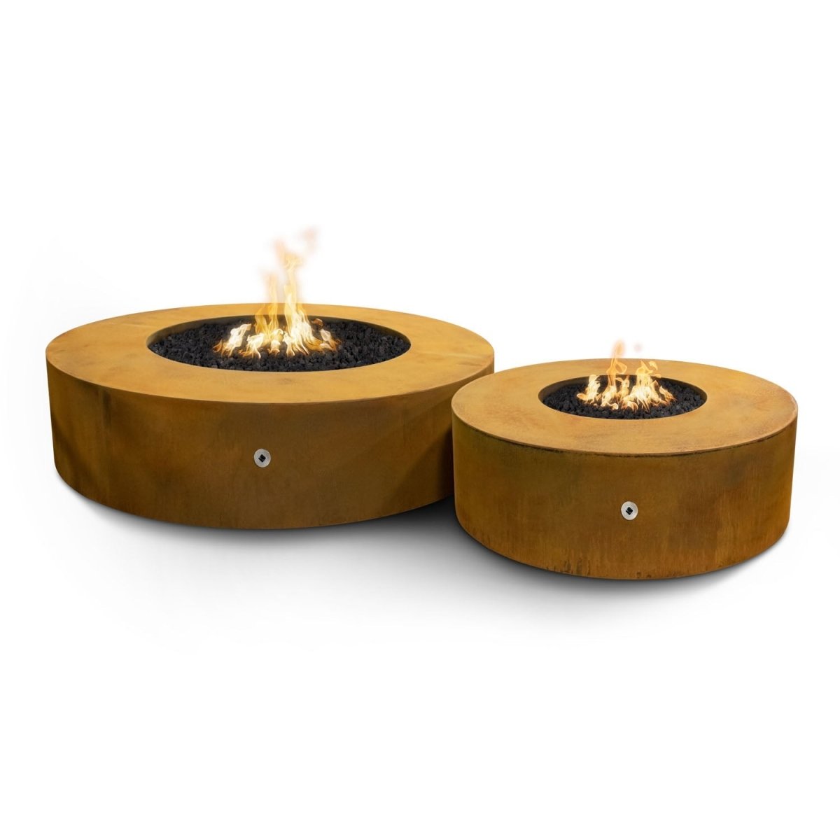 The Outdoor Plus Unity Fire Pit - Metal Collection - 24" Tall - 72" - Eternal Flame Outdoors