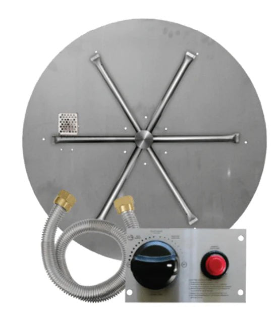True Flame Burner System For Sanctuary 2 Round Fire Bowl - Eternal Flame Outdoors