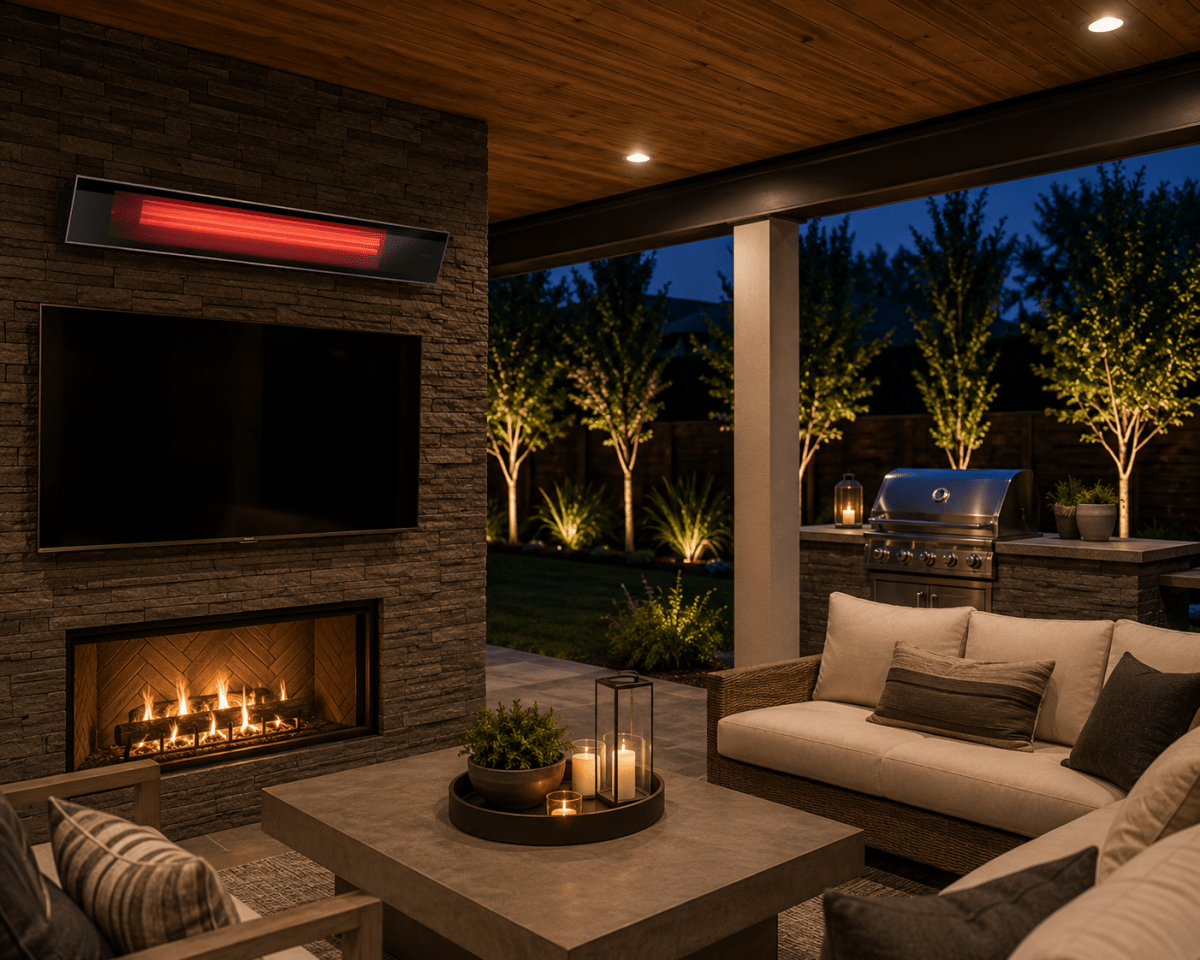True Flame Infrared Heater-Hardwired - Eternal Flame Outdoors
