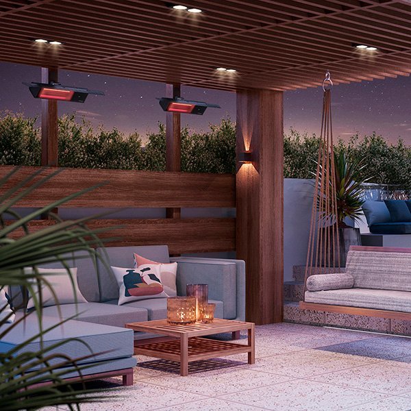 True Flame Plug in Electric Infrared Patio Heater - Eternal Flame Outdoors