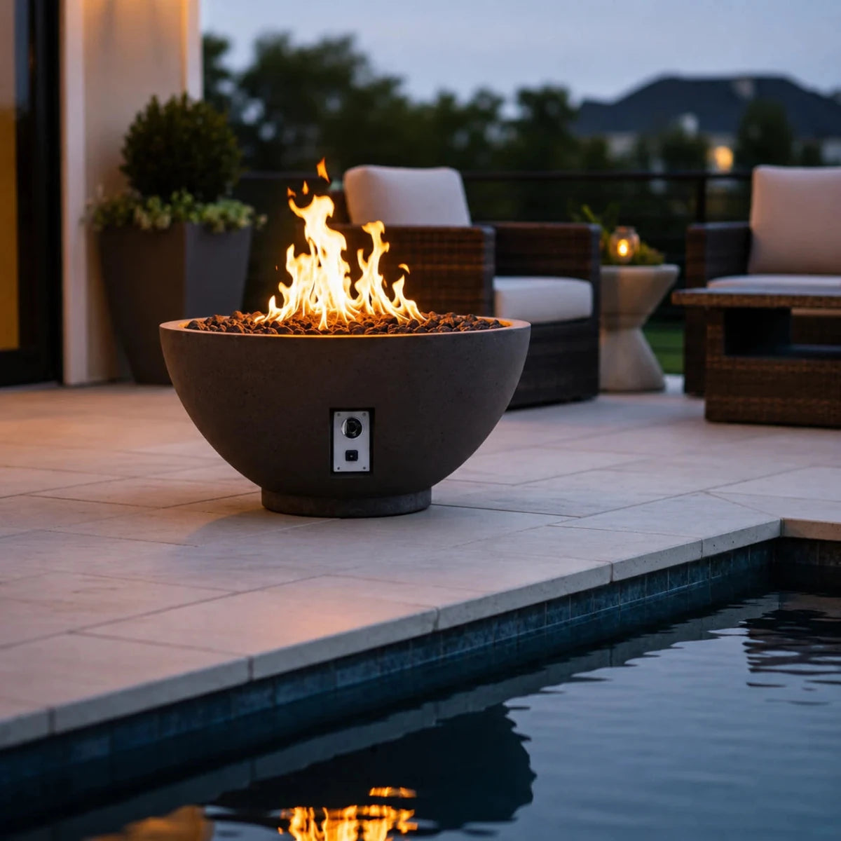 True Flame Sanctuary 2 39" Fire Table Bowl Only - Eternal Flame Outdoors