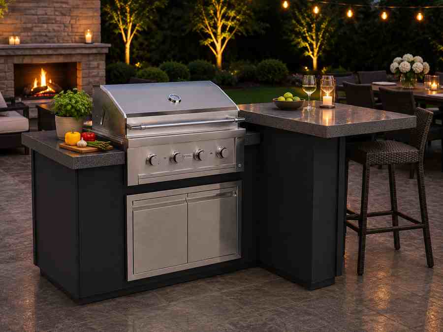 Videl Alta 72L - BBQ Island - Eternal Flame Outdoors