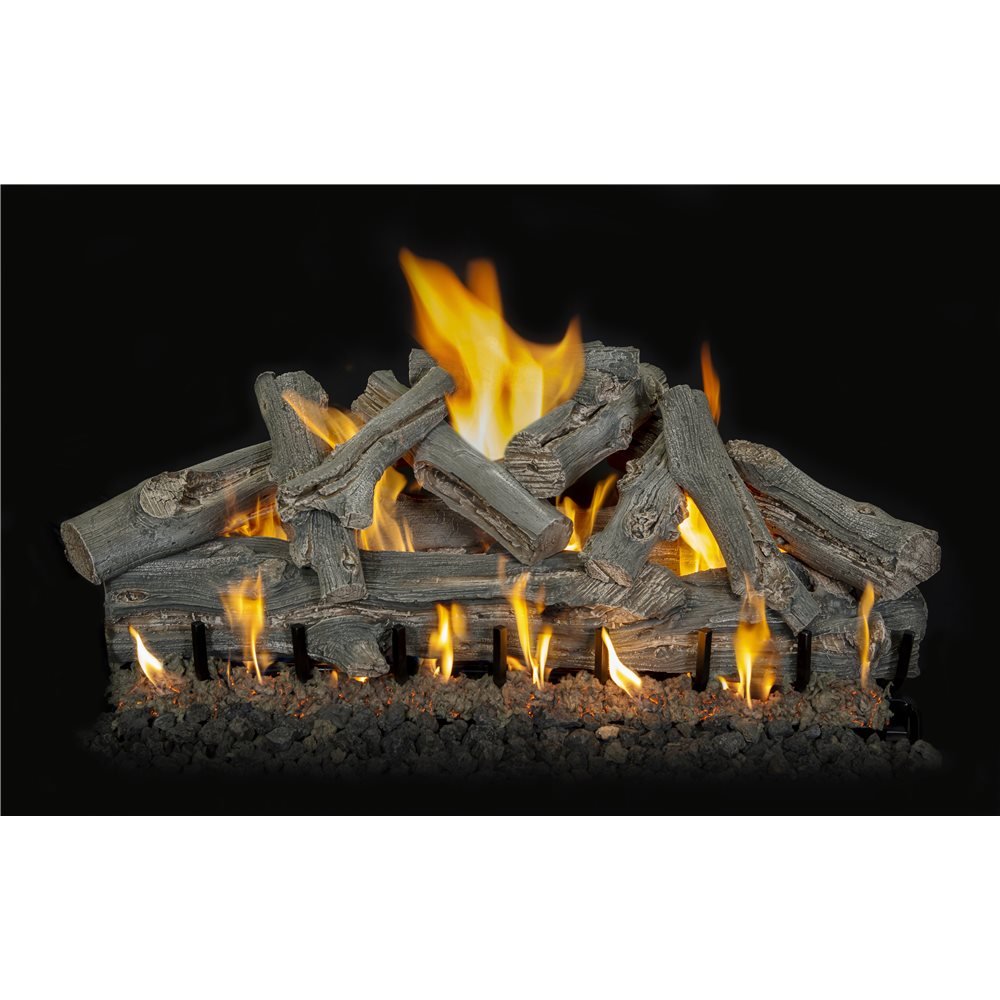 Western Driftwood Vented Gas Logs - 18"- 42" - Eternal Flame Outdoors